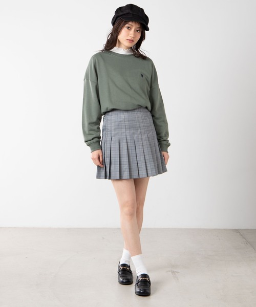 U.S. POLO ASSN.(ユーエスポロアッスン)の「∴WEGO/U.S. POLO ASSN.別注ワンポイントビッグシルエットスウェット(スウェット・レディース・アイボリー/スミクロ/ベージュ/ピンク/グリーン/ブルー/ホワイト・FREE)」の21枚目の写真