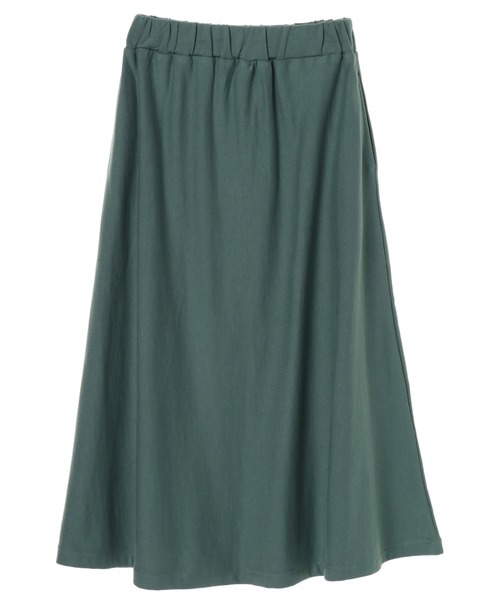 AMERICAN HOLIC(アメリカンホリック)の「裏毛ロングマキシスカート*(スカート・レディース・ネイビー/グリーン/アイボリー・MEDIUM/LARGE)」の6枚目の写真
