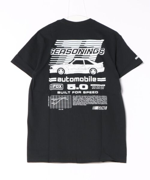 SEASONING(シーズニング)の「SEASONING × GIONO S/S TEE "AUTOMOBILE" - BLACK(Tシャツ/カットソー・メンズ・ブラック・LARGE/X-LARGE/SMALL/MEDIUM)」の3枚目の写真