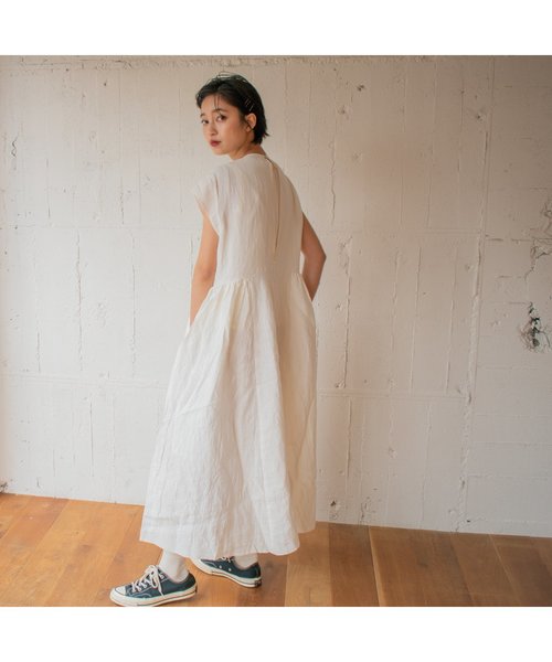 manonfripes（マノンフリップ）の「サマードレス（ワンピース・レディース・ホワイト/ブラック・FREE）」の2枚目の写真