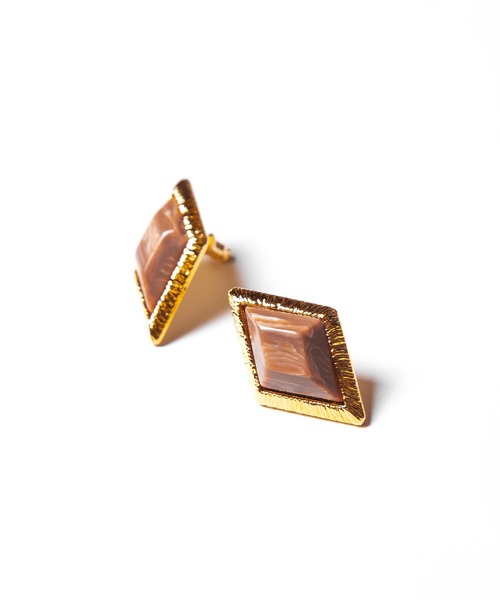 Ayler（アイラー）の「Ayler アイラー / Piace ストーンカットピアス（ピアス（両耳用）・レディース・ブラウン/グレー/エメラルド・FREE）」の15枚目の写真