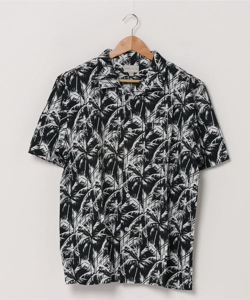 DEAR LAUREL（ディアローレル）の「ディアローレル 総柄半袖シャツ D20S2402（シャツ/ブラウス・メンズ・ブルー/カーキ/ブラック・M/L）」の2枚目の写真