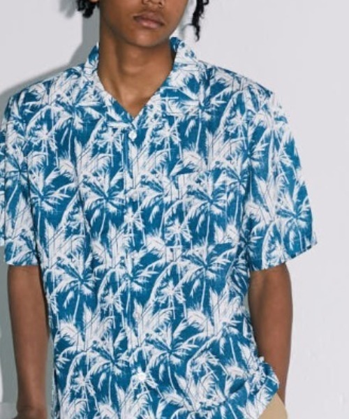 DEAR LAUREL（ディアローレル）の「ディアローレル 総柄半袖シャツ D20S2402（シャツ/ブラウス・メンズ・ブルー/カーキ/ブラック・M/L）」の5枚目の写真