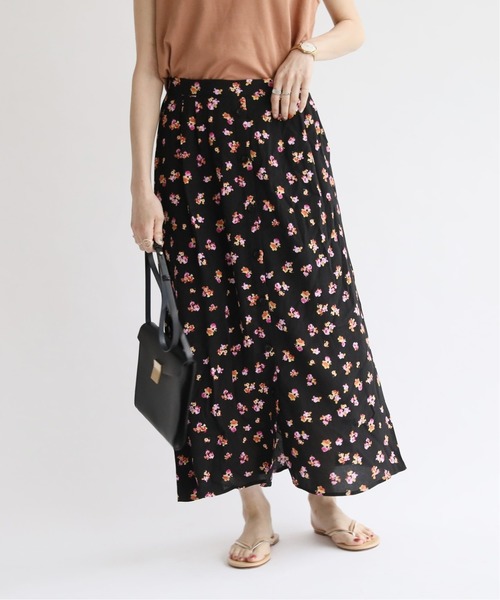 Spick & Span(スピックアンドスパン)の「【GESTUZ】 Print GZ Skirt◆(スカート)」|ブラック