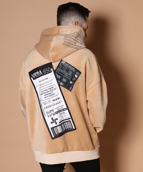 JACKROSE（ジャックローズ）の「JE-マイクロスウェード.プルパーカー（パーカー・メンズ・ブラック/ベージュ・M/L）」の2枚目の写真