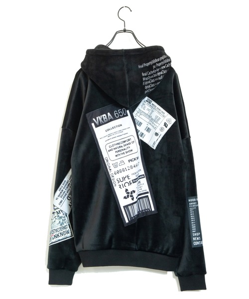 JACKROSE（ジャックローズ）の「JE-マイクロスウェード.プルパーカー（パーカー・メンズ・ブラック/ベージュ・M/L）」の3枚目の写真