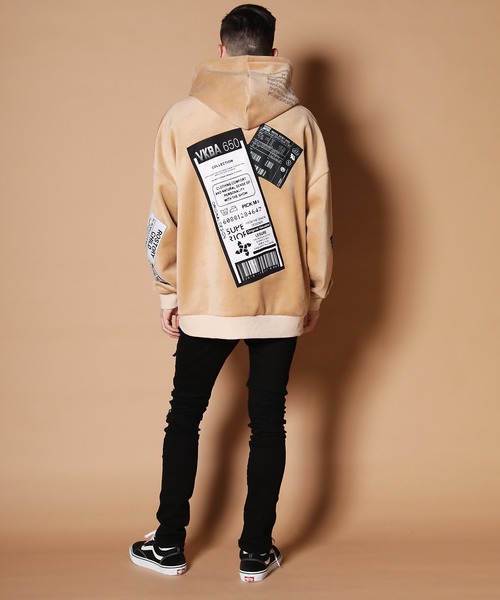 JACKROSE（ジャックローズ）の「JE-マイクロスウェード.プルパーカー（パーカー・メンズ・ブラック/ベージュ・M/L）」の18枚目の写真