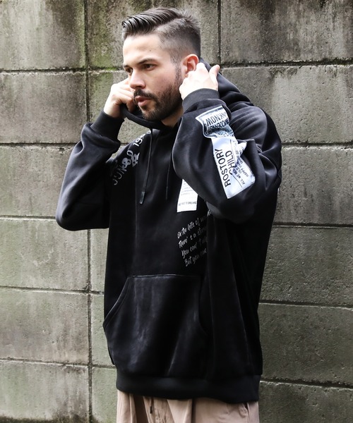 JACKROSE（ジャックローズ）の「JE-マイクロスウェード.プルパーカー（パーカー・メンズ・ブラック/ベージュ・M/L）」の21枚目の写真