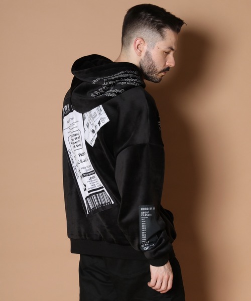 JACKROSE（ジャックローズ）の「JE-マイクロスウェード.プルパーカー（パーカー・メンズ・ブラック/ベージュ・M/L）」の13枚目の写真