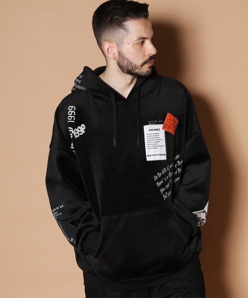 JACKROSE（ジャックローズ）の「JE-マイクロスウェード.プルパーカー（パーカー・メンズ・ブラック/ベージュ・M/L）」の17枚目の写真