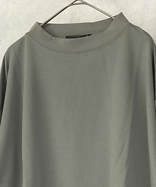 Beno（ビーノ）の「カットジョーゼット ビッグシルエット ワイド セミ ハイネック ロンT（Tシャツ/カットソー・メンズ・ブラック/ベージュ/ブラウン/オリーブ/ネイビー/チャコールグレー/ライトブラウン/カーキ/グレー・M/L）」の13枚目の写真