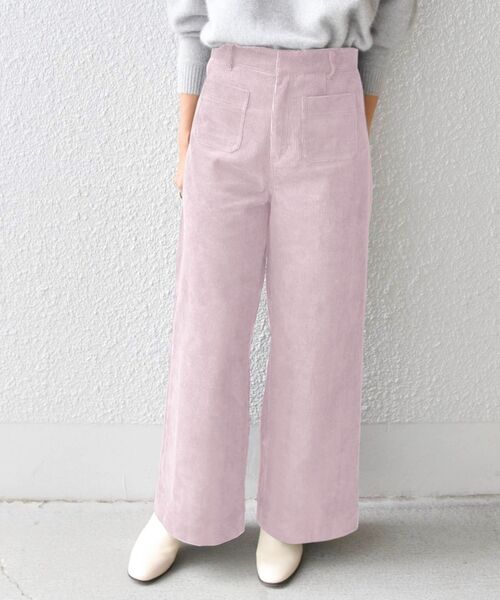 SHIPS any（シップス エニィ）の「SHIPS any: コーデュロイ ポケットパンツ◇（その他パンツ・レディース・チャコールグレー/オフホワイト/ピンク・40/38/36）」の22枚目の写真