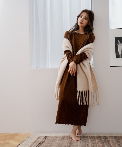 おすすめ高評価 セール Woman ルームワンピース ボリュームカットワンピース ルームウェア Room ルームワンピース Mysty Woman ミスティウーマン のファッション