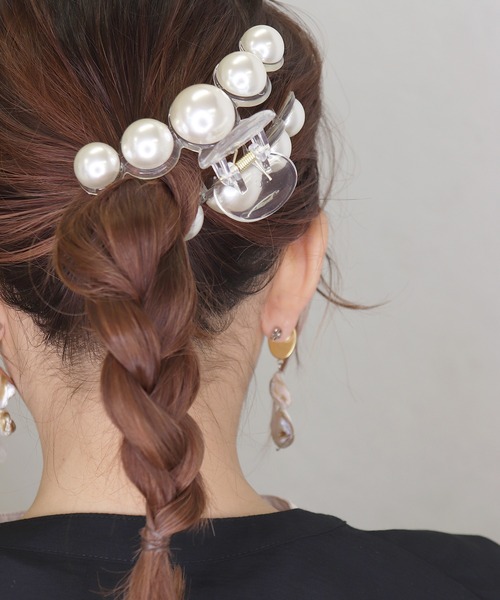 voov(ブーブ)の「パール ボリューム ヘアクリップ(バレッタ/ヘアクリップ)」|ホワイト系その他2