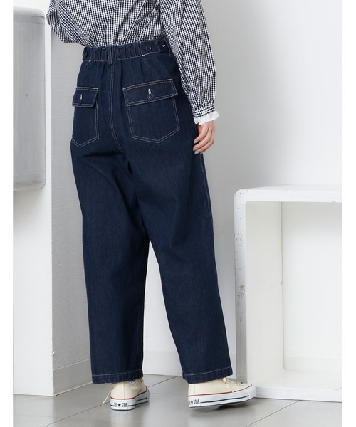 POU DOU DOU（プードゥドゥ）の「ハイウエストワークパンツ（その他パンツ・レディース・キナリ/カーキ/インディゴブルー・3）」の17枚目の写真