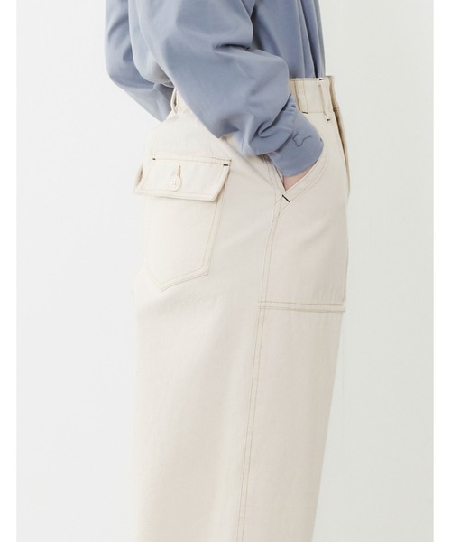 POU DOU DOU（プードゥドゥ）の「ハイウエストワークパンツ（その他パンツ・レディース・キナリ/カーキ/インディゴブルー・3）」の22枚目の写真