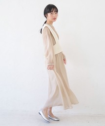 earth music&ecology | SET2点 ふんわりシアーワンピース+インナー ＊(ワンピース)