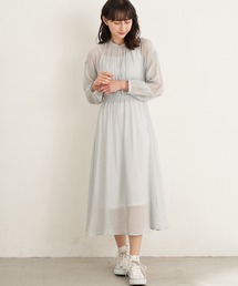 earth music&ecology | SET2点 ふんわりシアーワンピース+インナー ＊(ワンピース)