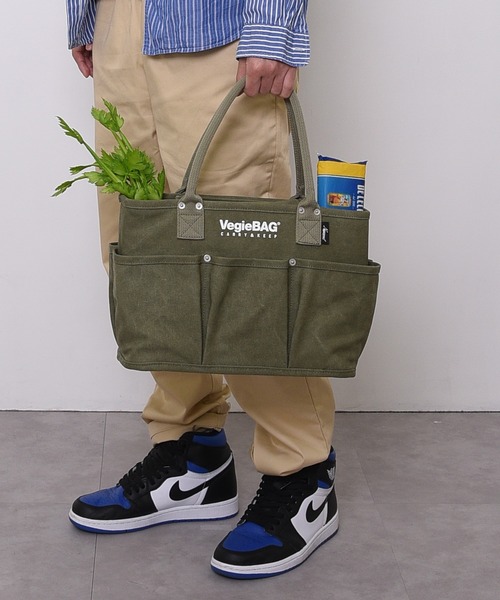 COOCO(クーコ)の「VegieBAG キャンバス トートバッグ スモール(トートバッグ・レディース・キナリ/ブルー/グレー系その他/カーキ/マスタード・9)」の4枚目の写真