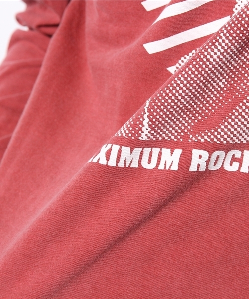 HYSTERIC GLAMOUR(ヒステリックグラマー)の「MAXIMUM ROCK GIRL pt VネックT-SH(Tシャツ/カットソー・メンズ・レッド/パープル/チャコールグレー・MEDIUM/LARGE/SMALL)」の7枚目の写真