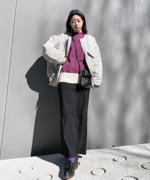 配色ブロックチュニックニット 配色ブロックチュニックニット