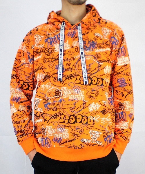 GGD（ジージーディー）の「総柄パーカー（パーカー・メンズ・オフホワイト/ホワイト/ブルー/アイボリー/グレー系その他3/パープル/ホワイト系その他/グレー系その他2/レッド/ブラック/パープル系その他/ブルー系その他/グレー系その他/グレー/ブルー系その他2・L/LL/M）」の15枚目の写真