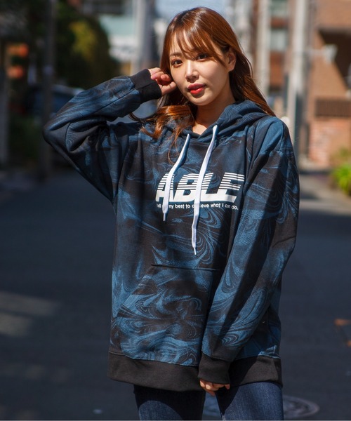 GGD（ジージーディー）の「総柄パーカー（パーカー・メンズ・オフホワイト/ホワイト/ブルー/アイボリー/グレー系その他3/パープル/ホワイト系その他/グレー系その他2/レッド/ブラック/パープル系その他/ブルー系その他/グレー系その他/グレー/ブルー系その他2・L/LL/M）」の10枚目の写真