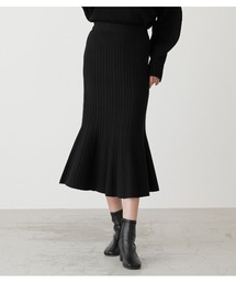 AZUL by moussy | MERMAID FLARE KNIT SKIRT/マーメイドフレアニットスカート(スカート)