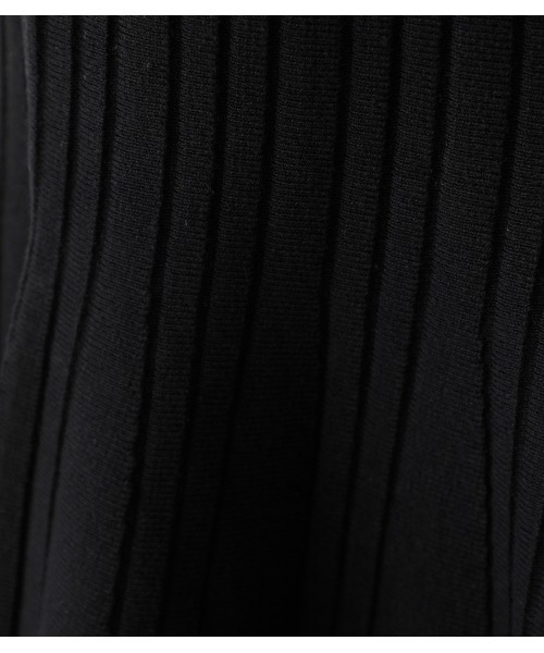 AZUL by moussy（アズールバイマウジー）の「MERMAID FLARE KNIT SKIRT/マーメイドフレアニットスカート（スカート・レディース・ブラック/ベージュ/ライトパープル・SMALL/MEDIUM）」の21枚目の写真