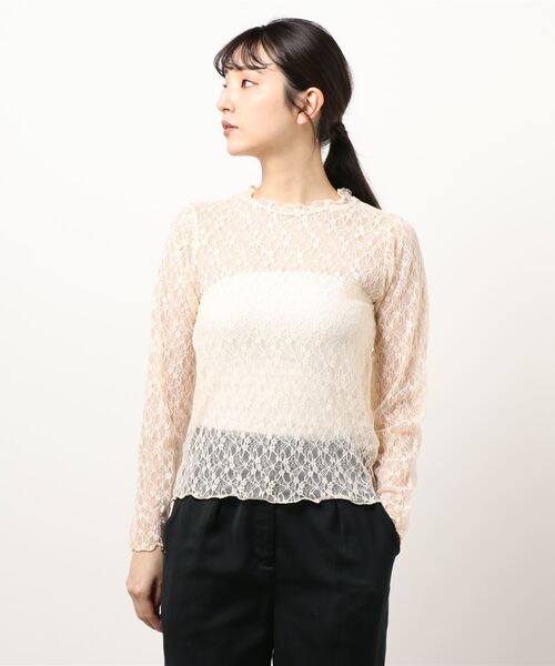 Ehka Sopo エヘカソポ の 総レースカットソー Tシャツ カットソー Wear