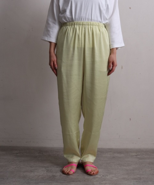 nitca（ニトカ）の「*◇ソリッドヴィンテージサテンスパッツパンツ（その他パンツ・レディース・ライトグレー/ダークブラウン/サックスブルー/レモンイエロー/ブラック・FREE）」の18枚目の写真