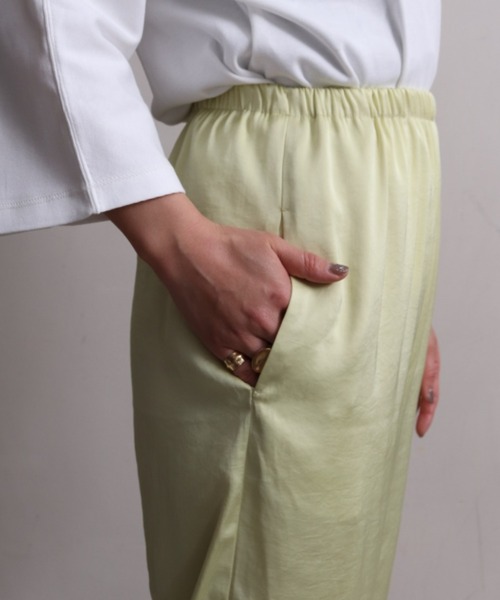 nitca（ニトカ）の「*◇ソリッドヴィンテージサテンスパッツパンツ（その他パンツ・レディース・ライトグレー/ダークブラウン/サックスブルー/レモンイエロー/ブラック・FREE）」の22枚目の写真