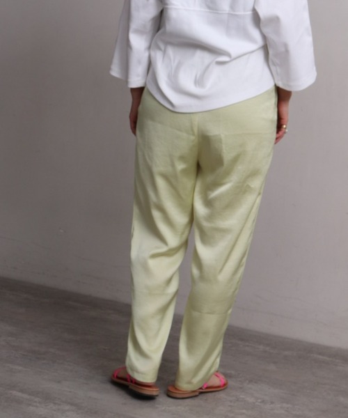 nitca（ニトカ）の「*◇ソリッドヴィンテージサテンスパッツパンツ（その他パンツ・レディース・ライトグレー/ダークブラウン/サックスブルー/レモンイエロー/ブラック・FREE）」の9枚目の写真