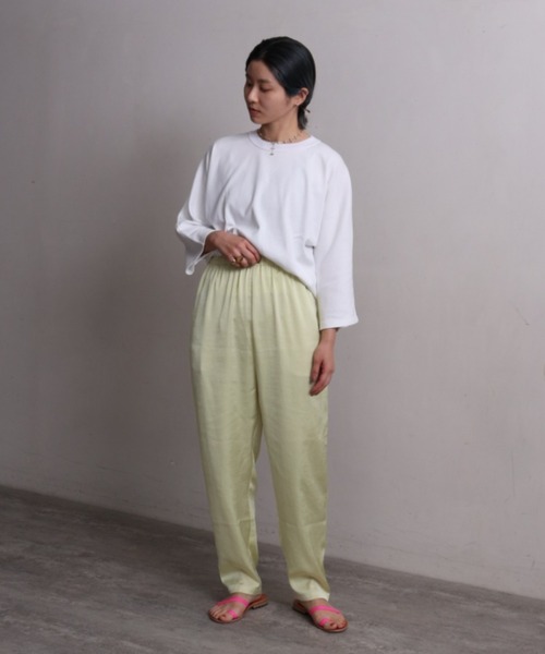 nitca（ニトカ）の「*◇ソリッドヴィンテージサテンスパッツパンツ（その他パンツ・レディース・ライトグレー/ダークブラウン/サックスブルー/レモンイエロー/ブラック・FREE）」の11枚目の写真