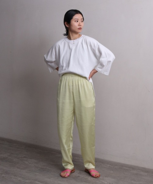 nitca（ニトカ）の「*◇ソリッドヴィンテージサテンスパッツパンツ（その他パンツ・レディース・ライトグレー/ダークブラウン/サックスブルー/レモンイエロー/ブラック・FREE）」の12枚目の写真