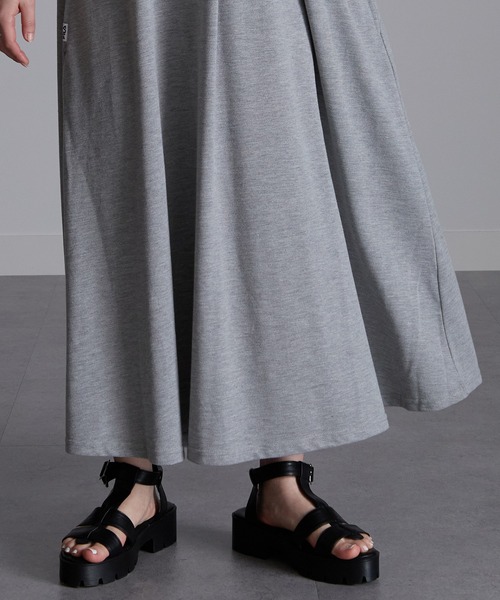 FILA（フィラ）の「＜ＦＩＬＡ/フィラ＞カノコAラインフレアポロスキッパーワンピース（ワンピース・レディース・ブラック/グレー/ネイビー/バイオレット/オレンジ系その他/カーキ/ダークブルー/ライトベージュ・M/L/LL）」の15枚目の写真