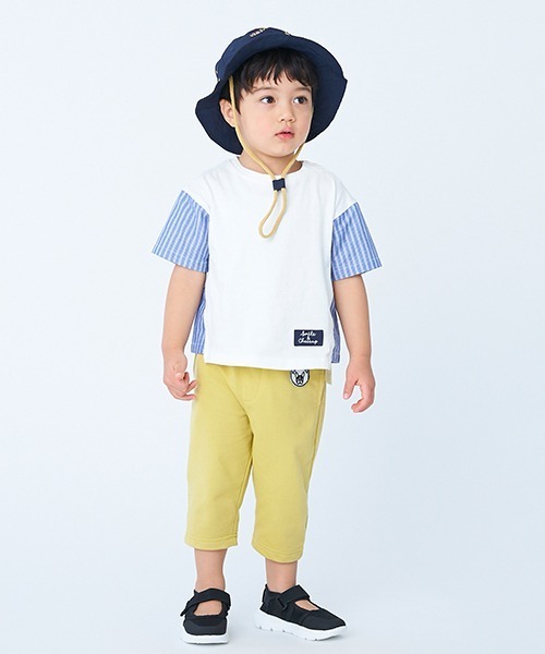 petit main（プティマイン）の「UVカット アソート総柄刺しゅうバケットハット（ハット・キッズ・ベージュ/ライトグリーン/ライトピンク/ネイビー/アイボリー・50cm/54cm/52cm）」の21枚目の写真