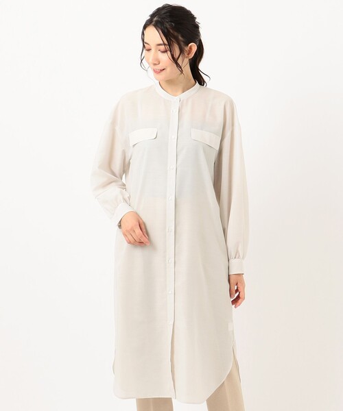 シアーバンド トップス シャツ ブラウス Fam エニィファム のファッション Any シャツワンピース シャツ ブラウス Any