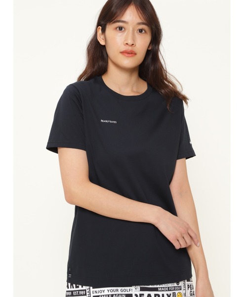 PEARLY GATES(パーリーゲイツ)の「【PEARLY GATES】プレーティング天竺 半袖 Tシャツ <ESSENTIAL>(Tシャツ/カットソー)」|ネイビー