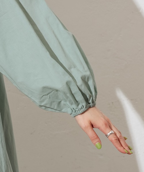 prose verse（プロズヴェール）の「シアーコットンティアードシャツワンピ（シャツワンピース・レディース・ブラック/アイボリー/ミント/ベージュ・ﾌﾘ-）」の22枚目の写真