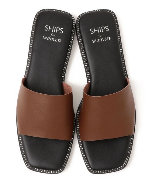 SHIPS（シップス）の「【WEB限定】チェーンサンダル 22.5~25◆（サンダル・レディース・ブラック/ダークグレー/ブラウン・35/36/37/38）」の10枚目の写真