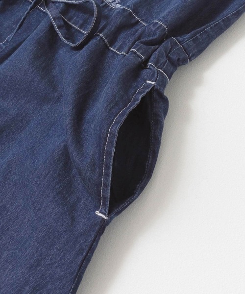 URBAN RESEARCH Sonny Label（アーバンリサーチサニーレーベル）の「クロス刺繍デニムジャンパースカート（ワンピース・レディース・ライトインディゴブルー/インディゴブルー・FREE）」の9枚目の写真
