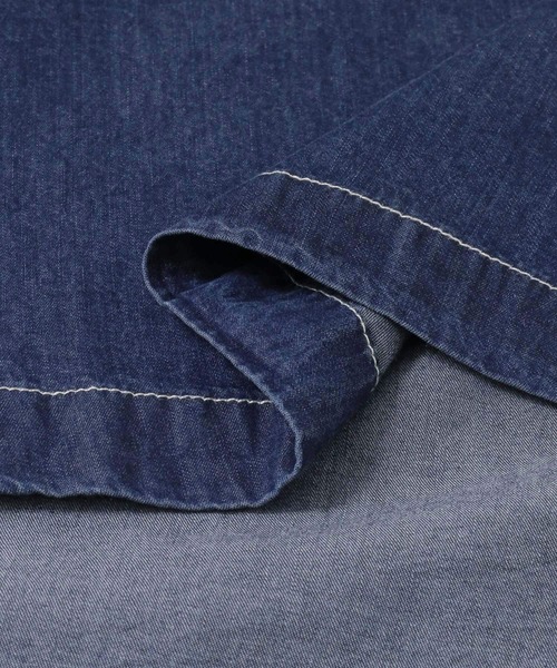 URBAN RESEARCH Sonny Label（アーバンリサーチサニーレーベル）の「クロス刺繍デニムジャンパースカート（ワンピース・レディース・ライトインディゴブルー/インディゴブルー・FREE）」の5枚目の写真