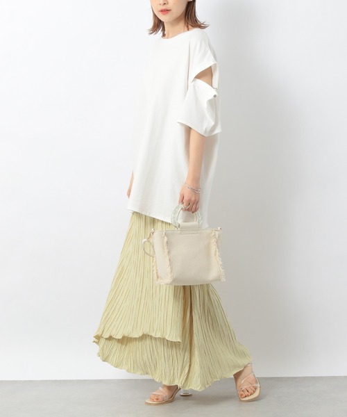 Heather（ヘザー）の「ラッププリーツスカート_946269（スカート・レディース・イエロー/グレー/パープル/グリーン・FREE）」の11枚目の写真