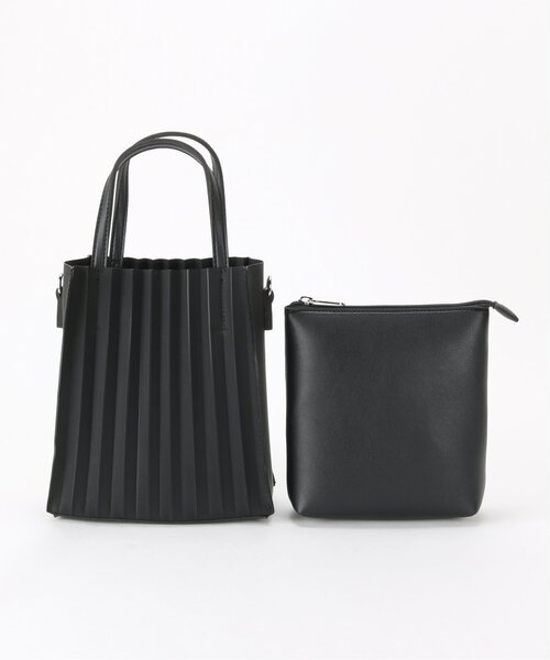 frames RAY CASSIN（フレームスレイカズン）の「シアービニール2WAYミニトート（トートバッグ・レディース・ホワイト/ブラック/グリーン・FREE）」の6枚目の写真