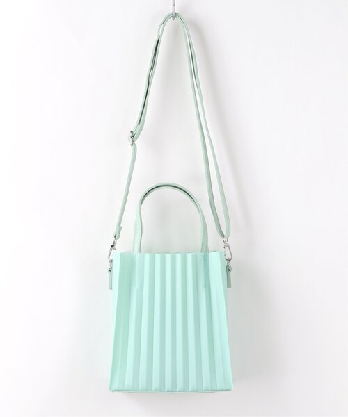 frames RAY CASSIN（フレームスレイカズン）の「シアービニール2WAYミニトート（トートバッグ・レディース・ホワイト/ブラック/グリーン・FREE）」の12枚目の写真