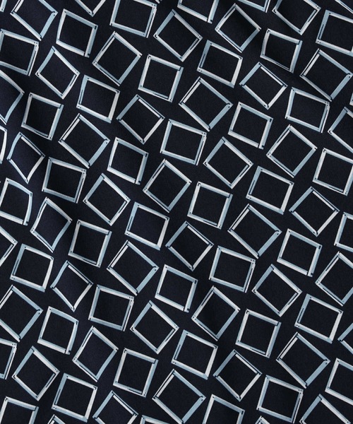 BACK NUMBER（バックナンバー）の「【BACK NUMBER】幾何学柄シャツ（シャツ/ブラウス・メンズ・ブラック/ネイビー/ブラウン/グリーン・M/L/XL）」の8枚目の写真