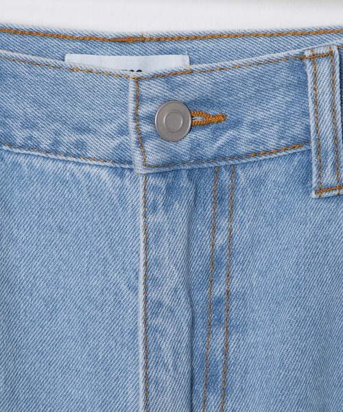 WEGO(ウィゴー)の「WEGO/クラッシュデニムストレートパンツ(デニムパンツ・レディース・ホワイト/ブラック/インディゴブルー/ライトインディゴブルー・SMALL/MEDIUM)」の14枚目の写真