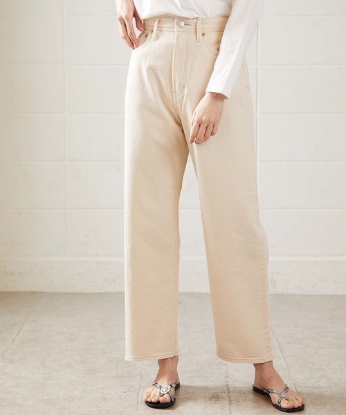 OUVRAGE CLASSE(ウヴラージュクラス)の「【YANUK/ヤヌーク】COLLEEN-color/ワイドテーパード(デニムパンツ・レディース・オフホワイト・MEDIUM/SMALL)」の18枚目の写真