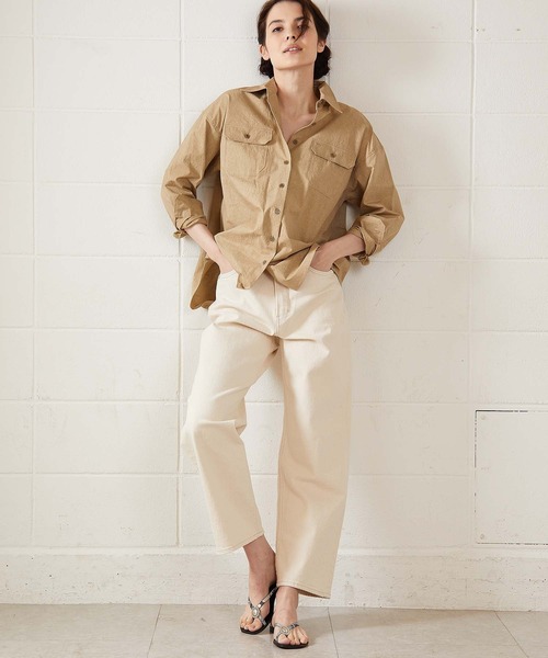 OUVRAGE CLASSE(ウヴラージュクラス)の「【YANUK/ヤヌーク】COLLEEN-color/ワイドテーパード(デニムパンツ・レディース・オフホワイト・MEDIUM/SMALL)」の20枚目の写真